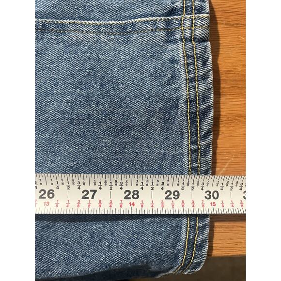 Vintage Mickey & Co Denim Overall Dress Sz L Flowers Disney - Picture 9 of 9